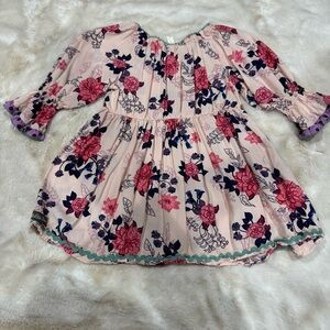 Matilda Jane Pink Floral Kids Blouse
